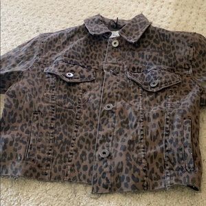 Leopard jean jacket all sold out